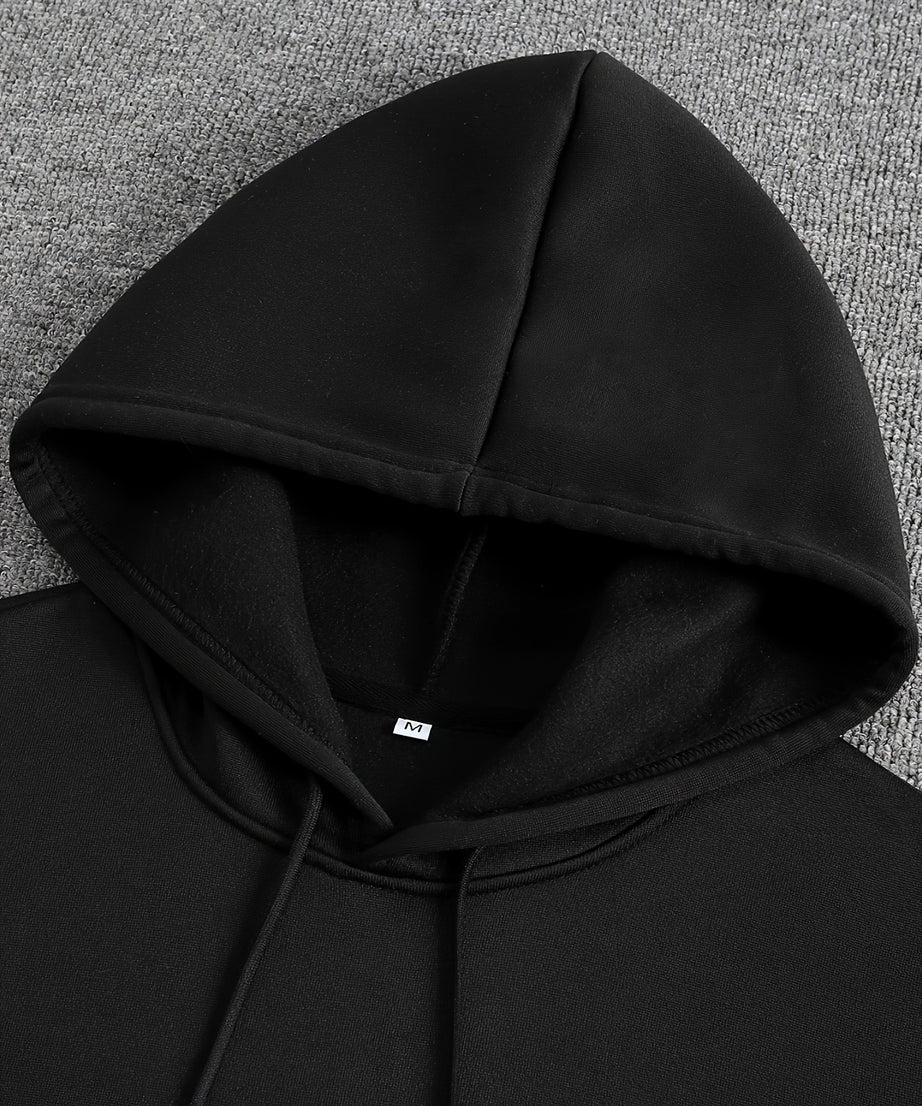 Men's Casual Fleece-lined Hoodie - ExceLux.