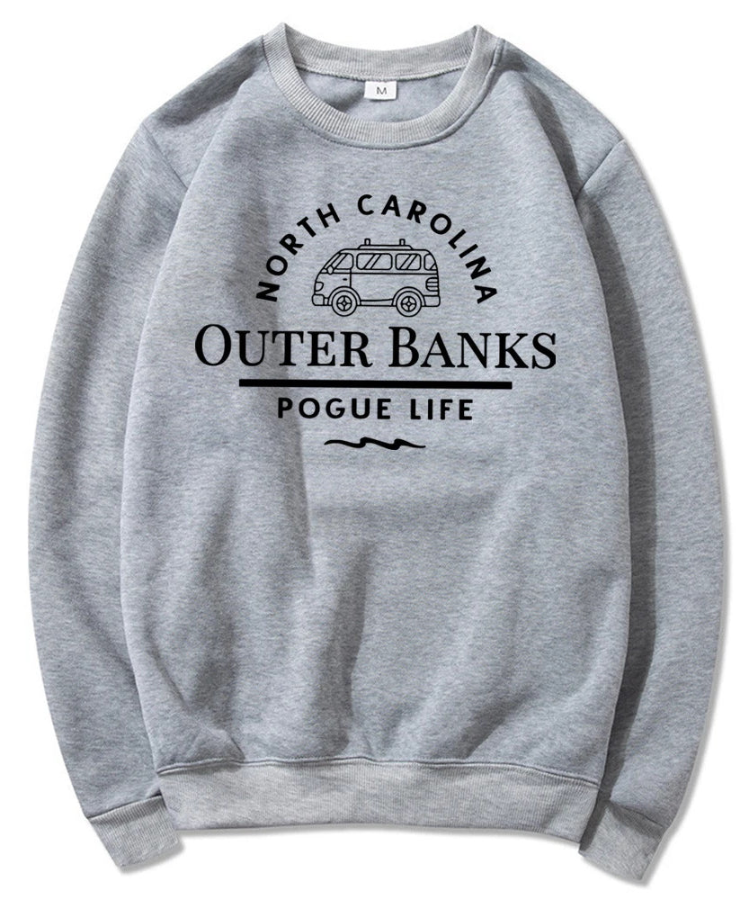 Outer Banks “Pogue Life” Crewneck Sweatshirt – Coastal Vibes, Casual Comfort