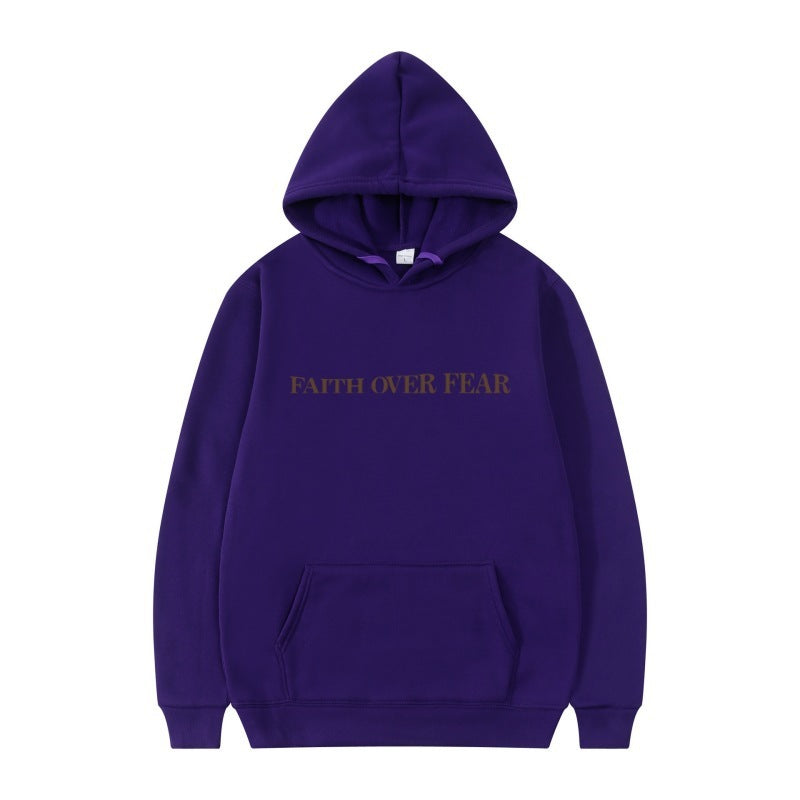 FAITH OVER FEAR Oversized Hoodie – Christian Streetwear Inspired by Psalm