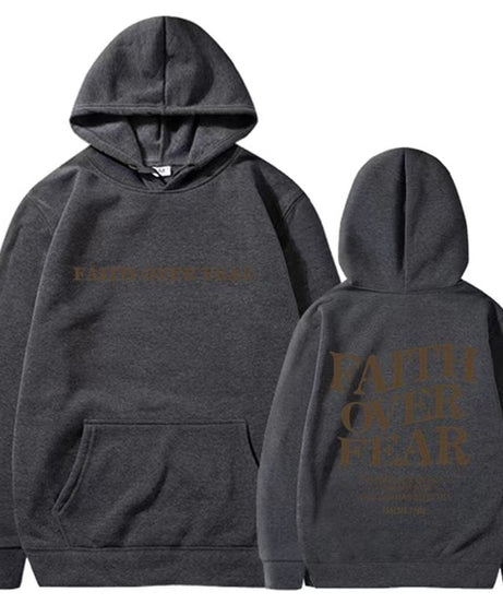 FAITH OVER FEAR Oversized Hoodie – Christian Streetwear Inspired by Psalm