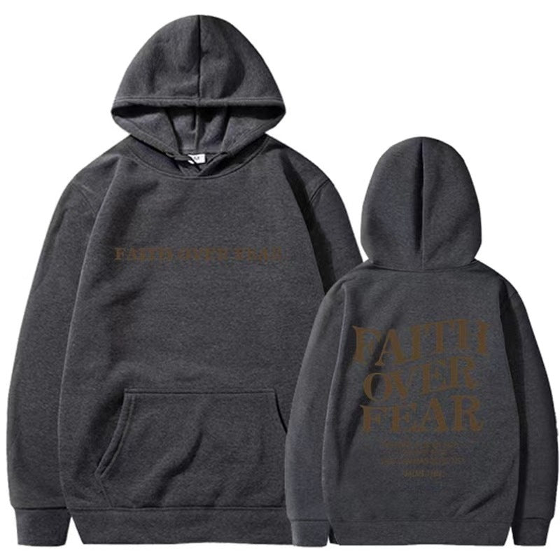 FAITH OVER FEAR Oversized Hoodie – Christian Streetwear Inspired by Psalm