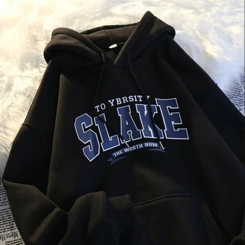 SLAKE Embroidered Oversized Hoodie – Vintage Varsity Streetwear