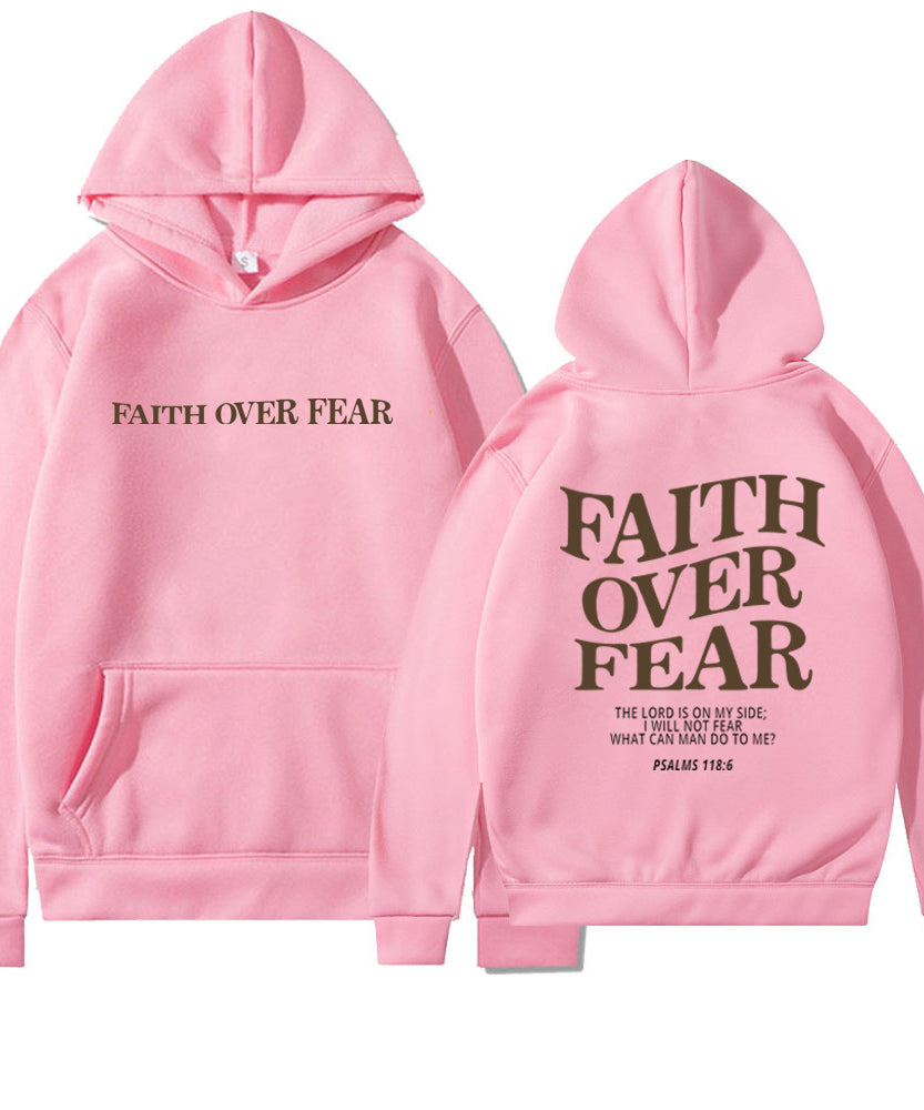 FAITH OVER FEAR Oversized Hoodie – Christian Streetwear Inspired by Psalm