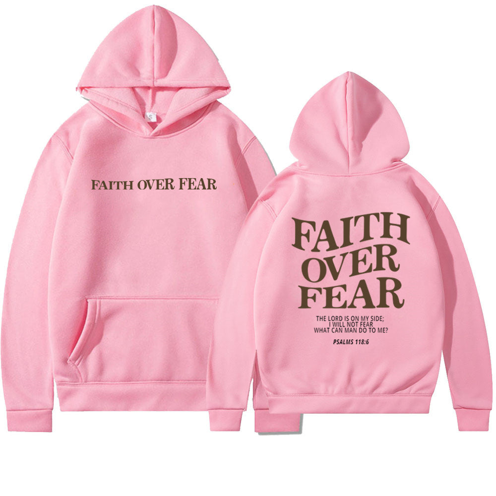 FAITH OVER FEAR Oversized Hoodie – Christian Streetwear Inspired by Psalm