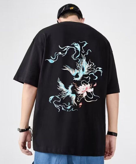 Phoenix Spirit Tee – Oversized Streetwear for Him