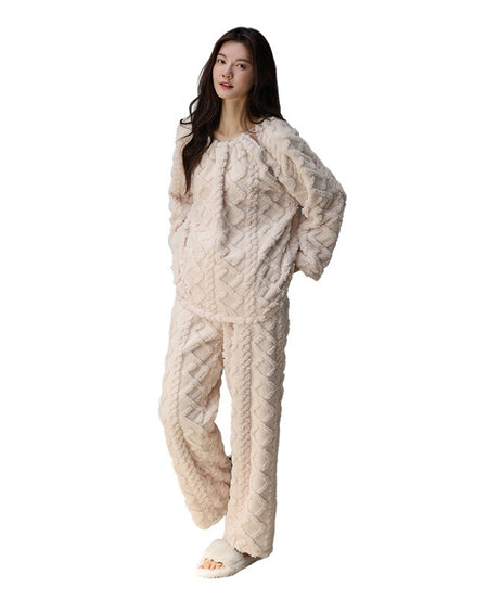 Warm Winter Loungewear Women's Suit