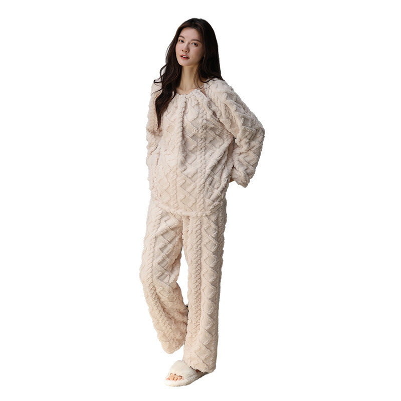 Warm Winter Loungewear Women's Suit