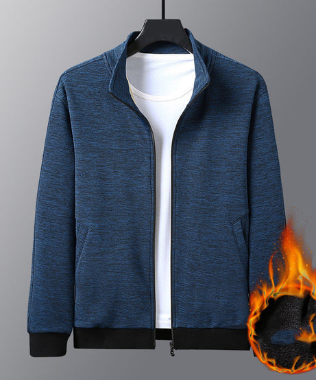 Men's Thermal Fleece Zipper Jacket – Warm & Stylish Winter Coat