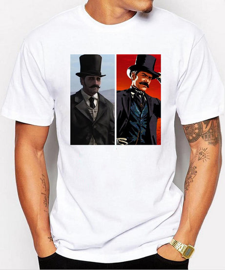 Red Dead Graphic Tee | Bold Print Casual Unisex T-Shirt
