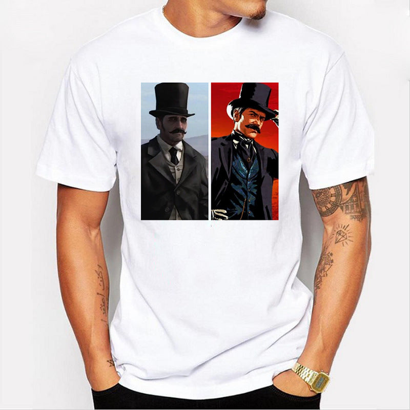 Red Dead Graphic Tee | Bold Print Casual Unisex T-Shirt
