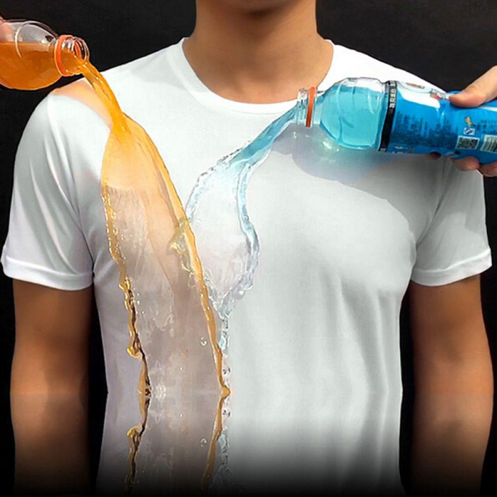 HydroShield™ Men's Waterproof T-Shirt – Anti-Stain | Quick-Dry | Breathable Comfort