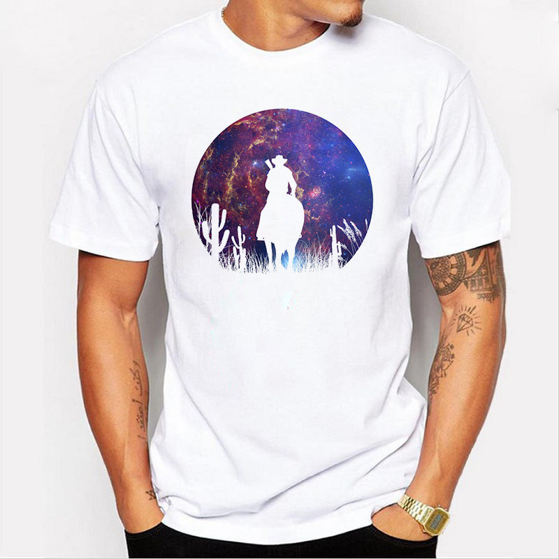 Red Dead Graphic Tee | Bold Print Casual Unisex T-Shirt