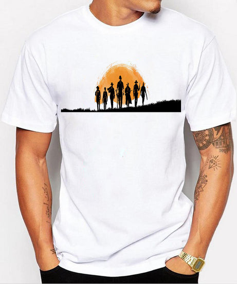 Red Dead Graphic Tee | Bold Print Casual Unisex T-Shirt