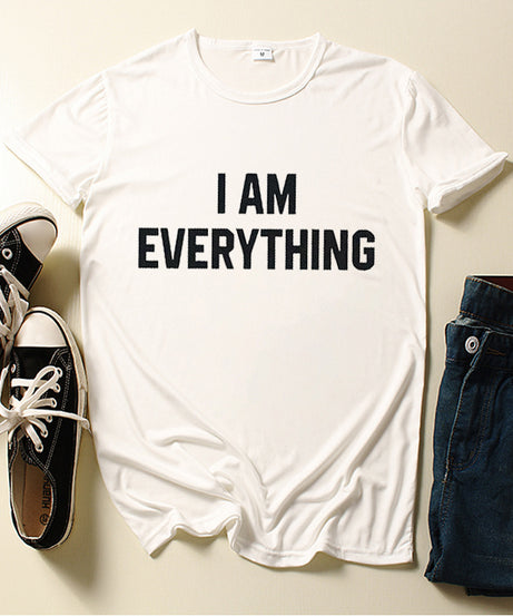 Couple T-Shirt | I Have Everything |  I Need Letter Print |  Short Sleeve