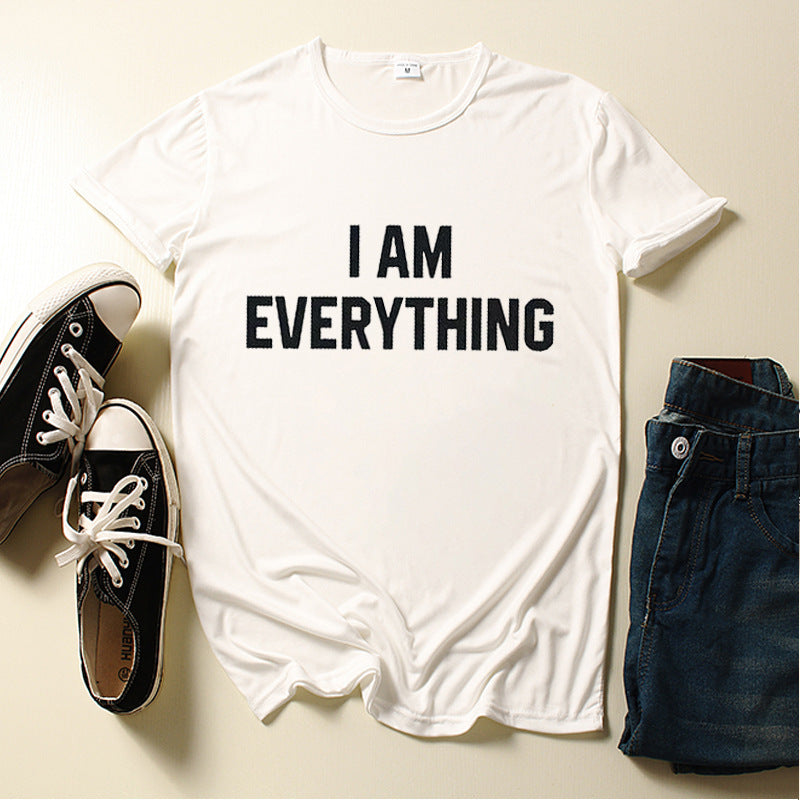 Couple T-Shirt | I Have Everything |  I Need Letter Print |  Short Sleeve