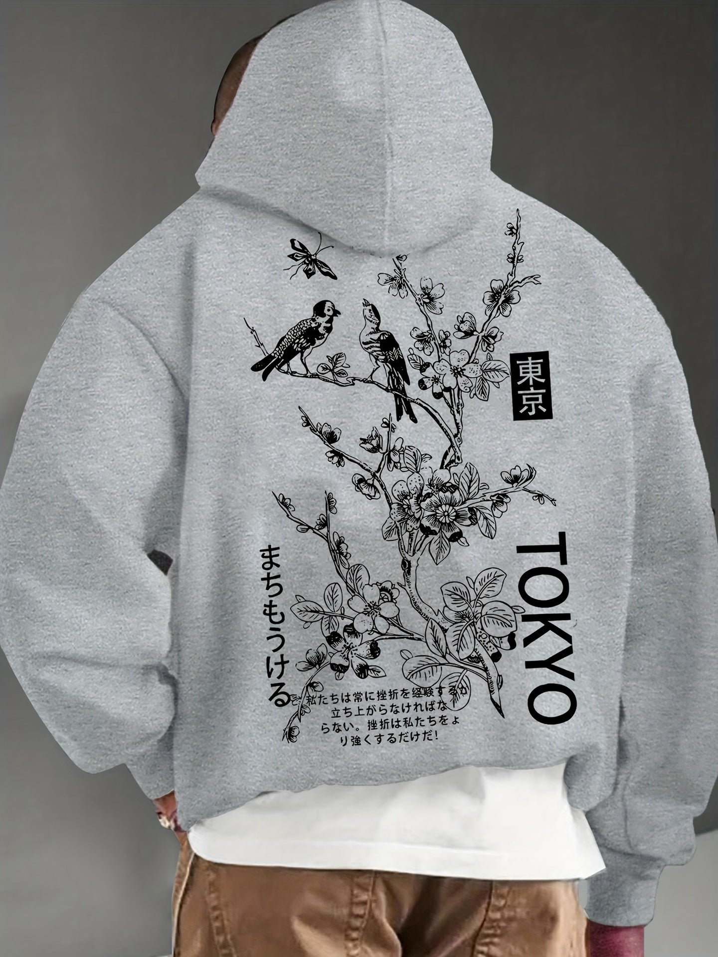 Tokyo Cherry Blossom Graphic Hoodie – Japanese Inspired Streetwear Pullover - ExceLux.