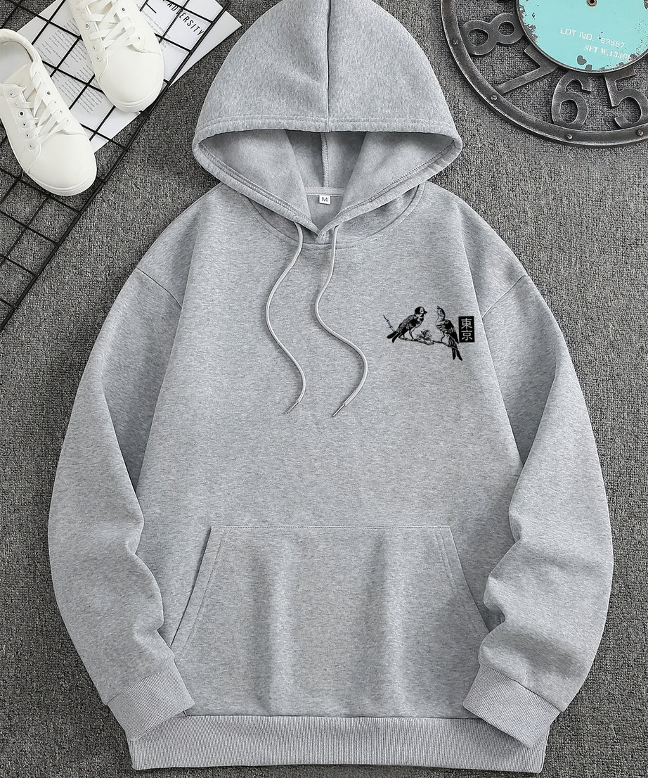 Tokyo Cherry Blossom Graphic Hoodie – Japanese Inspired Streetwear Pullover - ExceLux.