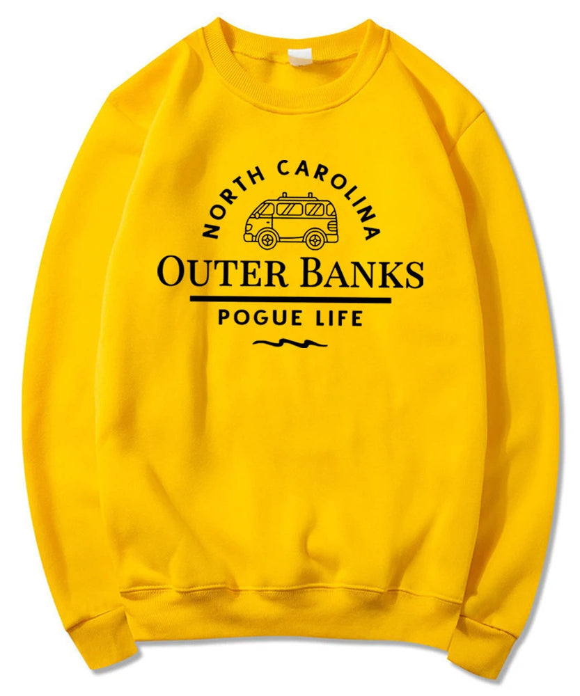 Outer Banks “Pogue Life” Crewneck Sweatshirt – Coastal Vibes, Casual Comfort