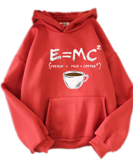 E=MC² Coffee Formula Hoodie – Cute & Cozy Pullover Sweatshirt