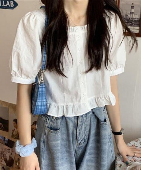 White Shirt Women"s Summer Summer New Design Sense - ExceLux.