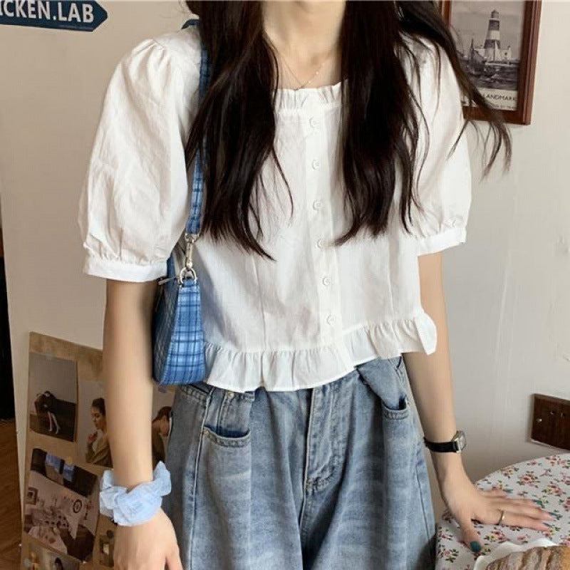 White Shirt Women"s Summer Summer New Design Sense - ExceLux.