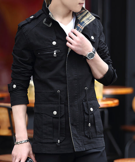 Men’s Military Utility Jacket – Casual, Rugged & Versatile