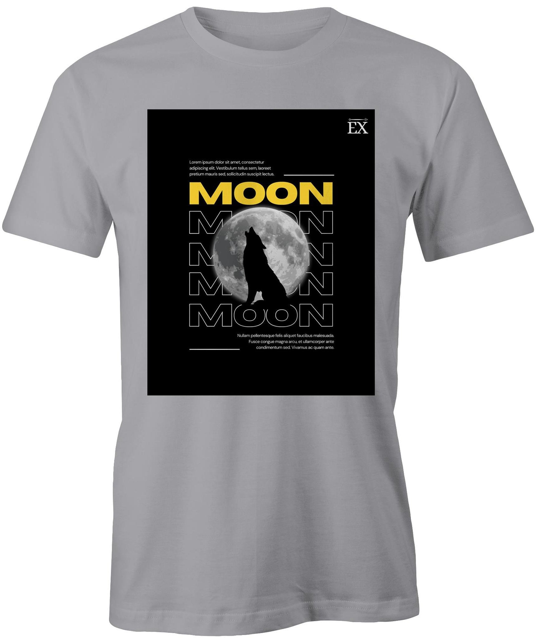 "MOON Howl" Full Moon Graphic T-Shirt – ExceLux Cosmic Series | Men's Classic Tee