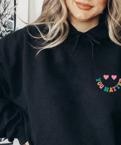 “Dear Person Behind Me” Inspirational Quote Hoodie – Colorful Positive Message Pullover