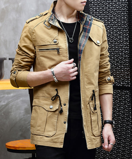 Men’s Military Utility Jacket – Casual, Rugged & Versatile