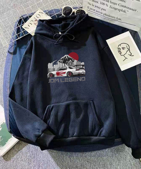 JDM LEGEND Hoodie – Japanese Street Racing Graphic Pullover