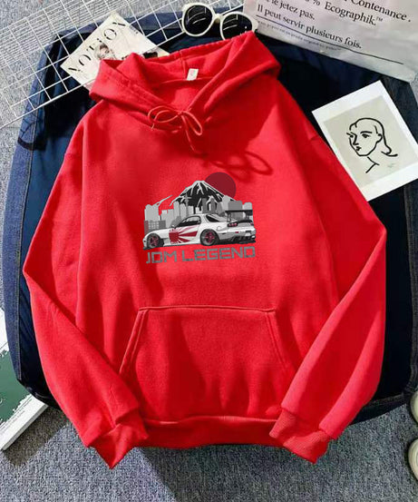 JDM LEGEND Hoodie – Japanese Street Racing Graphic Pullover