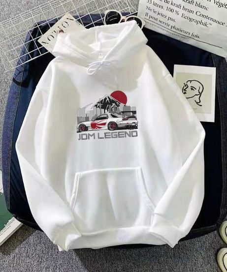 JDM LEGEND Hoodie – Japanese Street Racing Graphic Pullover