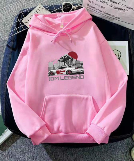JDM LEGEND Hoodie – Japanese Street Racing Graphic Pullover