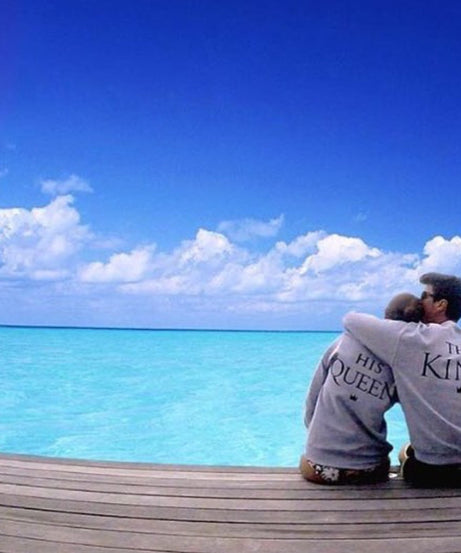 "His Queen & The King" Matching Couple Sweatshirts – Cozy Couple Goals