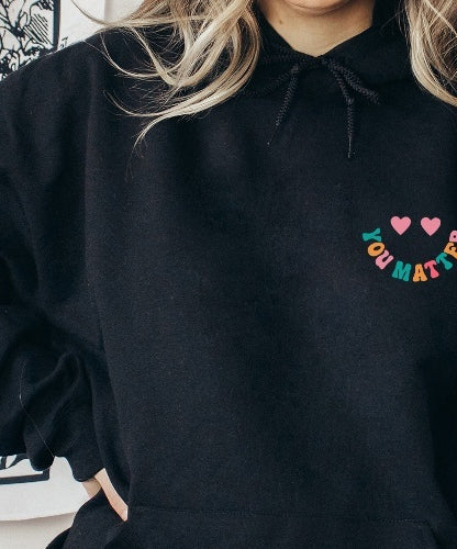 “Dear Person Behind Me” Inspirational Quote Hoodie – Colorful Positive Message Pullover