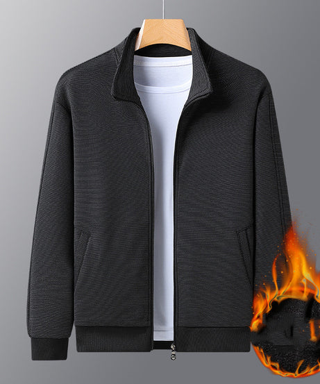 Men's Thermal Fleece Zipper Jacket – Warm & Stylish Winter Coat