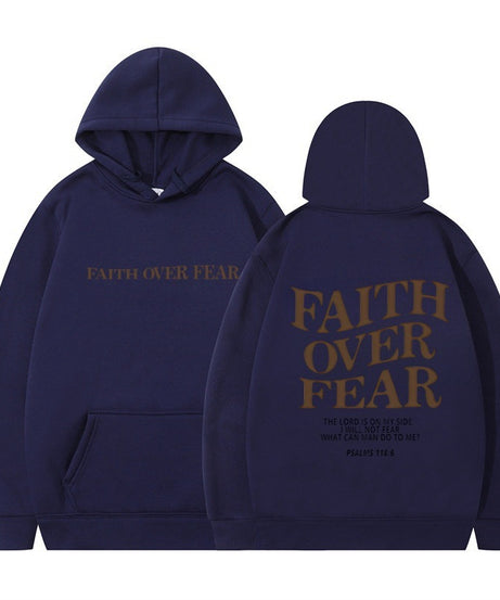 FAITH OVER FEAR Oversized Hoodie – Christian Streetwear Inspired by Psalm