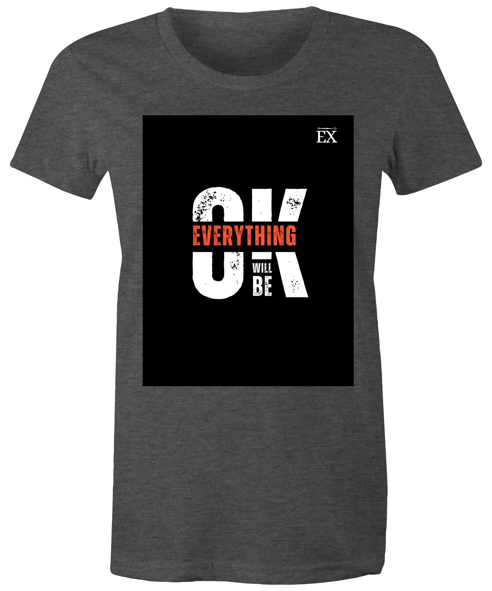 "Everything Will Be OK"  | OK Graphic T-Shirt – ExceLux Cosmic Series | women's Tee