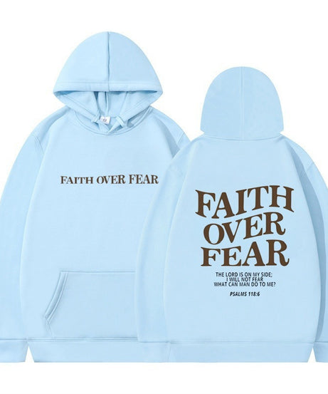 FAITH OVER FEAR Oversized Hoodie – Christian Streetwear Inspired by Psalm