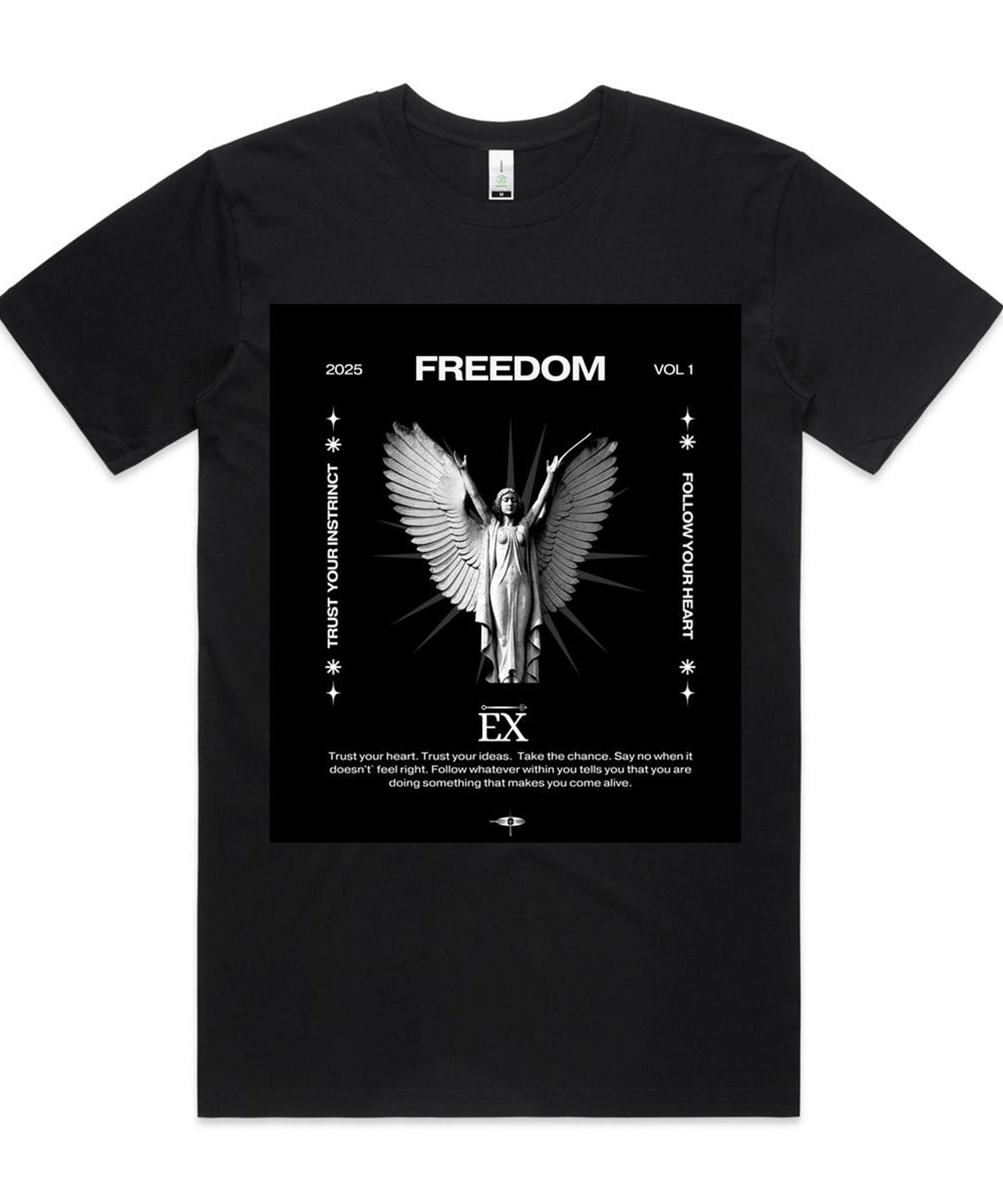 " BLACK" - Primium edition (EX) || 100% Combed Cotton Organic Tee || AS Colour Staple Organic Tee
